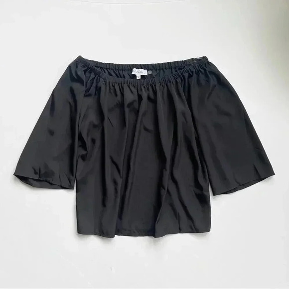 Amanda Uprichard Black Nirvana Blouse L EUC - Picture 3 of 8